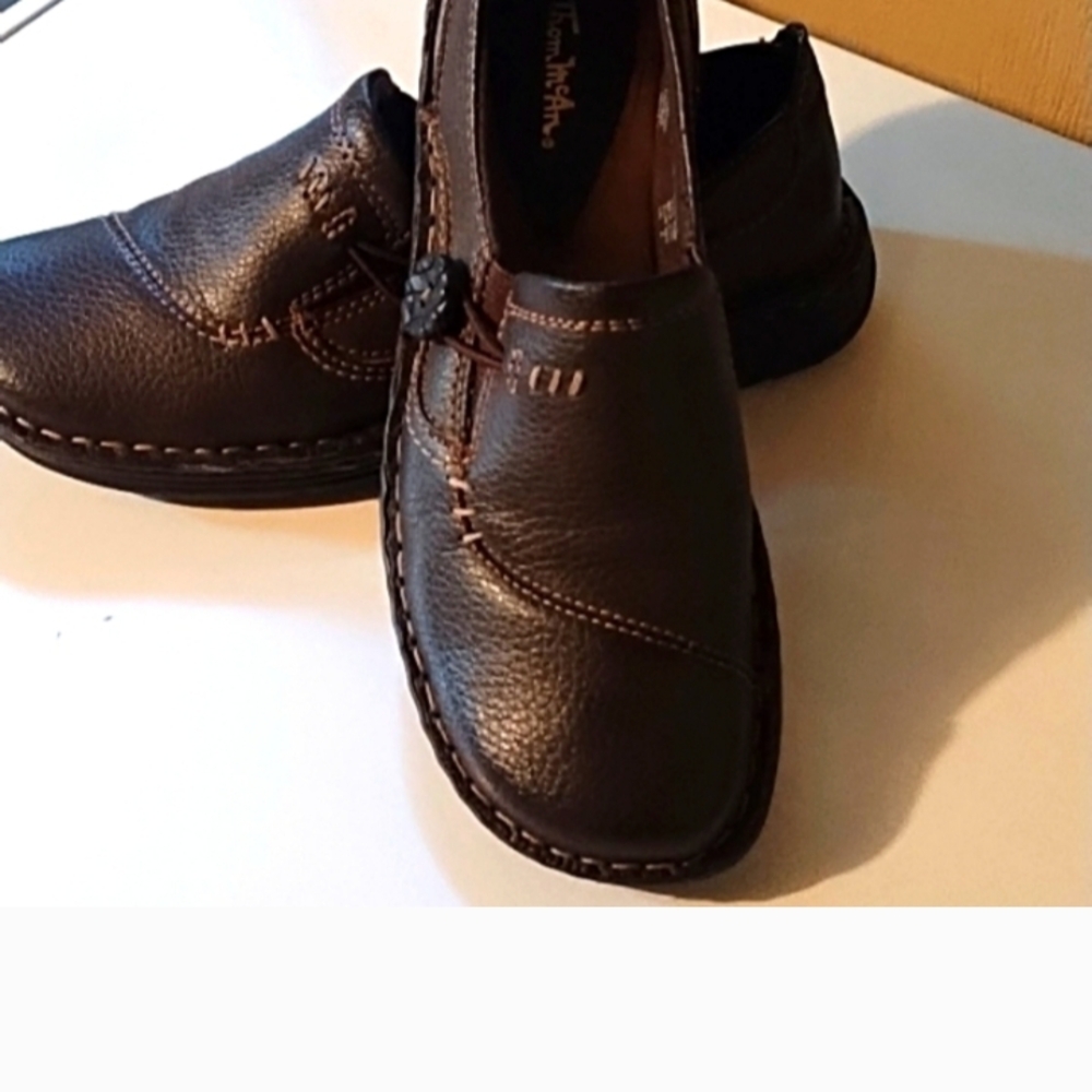 Thom McAn Women's Dark Brown Leather Shoes,Casual&Dressy, Dark Acedamia, Comfy